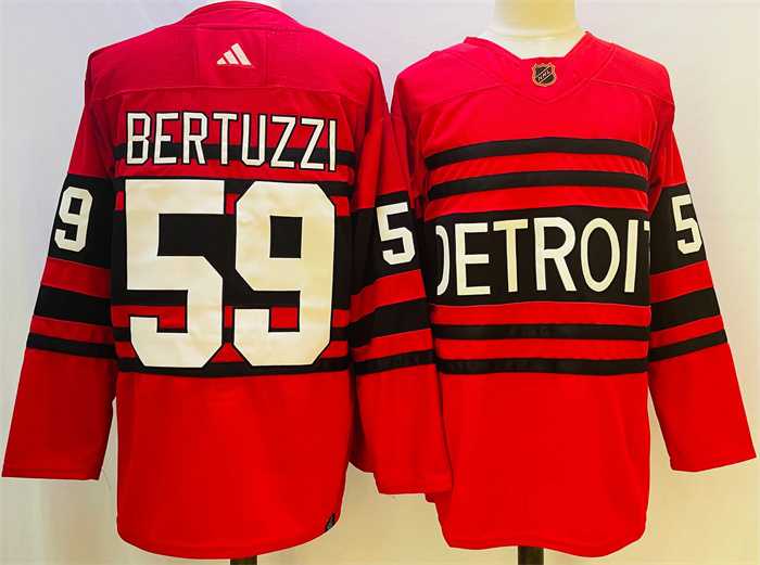 Men's Detroit Red Wings #59 Tyler Bertuzzi Red 2022-23 Reverse Retro Stitched Jersey,We sell and wholesale Men's Detroit Red Wings #59 Tyler Bertuzzi Red 2022-23 Reverse Retro Stitched Jersey on line form chian!
